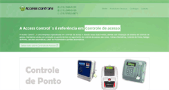 Desktop Screenshot of accesscontrols.com.br
