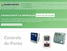 Tablet Screenshot of accesscontrols.com.br